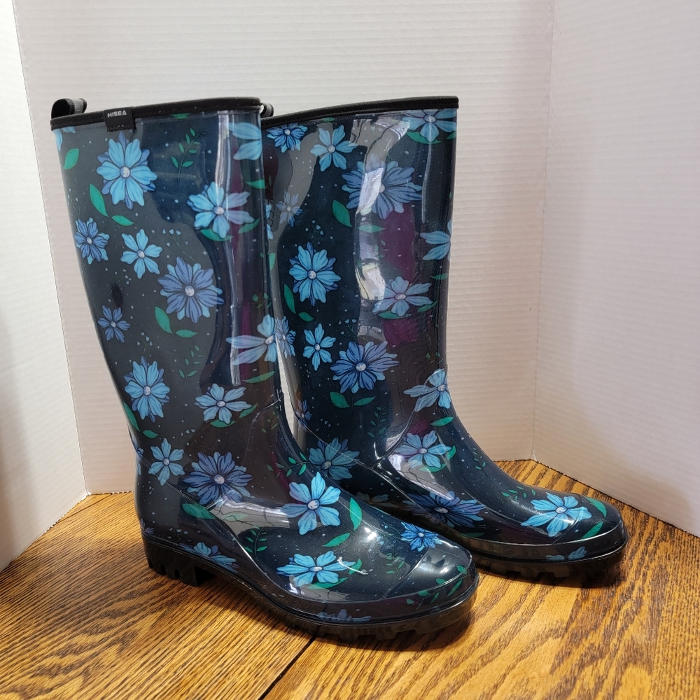 Hisea Women's Rain Boots Waterproof Size 11 NEW